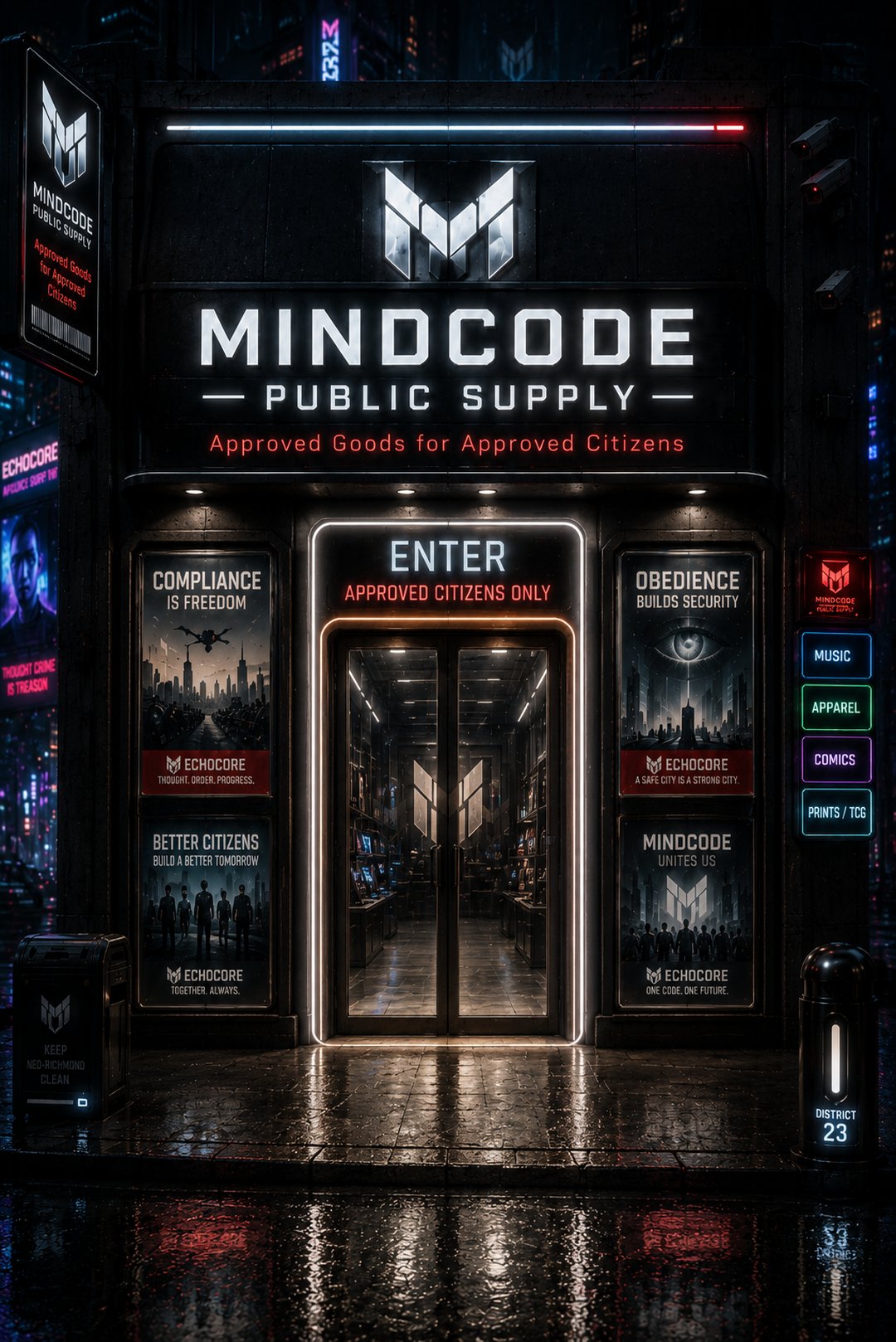 MindCode Public Supply storefront — Enter, approved citizens only